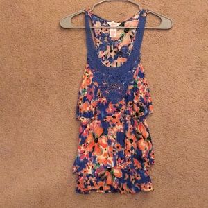 Colorful floral tank top